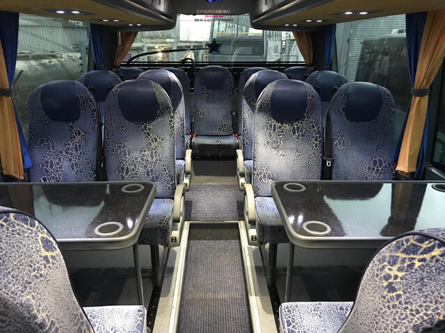 Northern Star Coach Tables Seats Closeup
